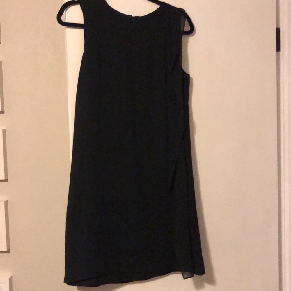 Black dress with overlay in front